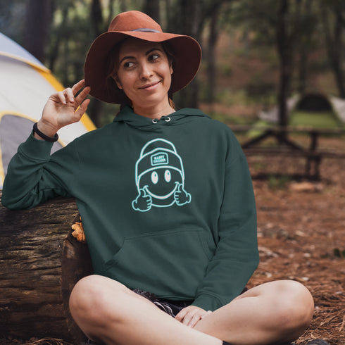 Introducing the ultimate companion for your outdoor adventures – the Happy Camper Hoodie! Designed with the enthusiastic explorer in mind, this hoodie is not just a piece of clothing; it's a declaration of joy and positivity in the great outdoors.